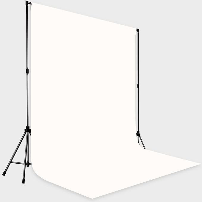 White Photo Backdrop Background Fabric Professional Photography 10x10ft | Seamless Design eliminates Wrinkle Portrait Photography Wedding Dark Theme Decorations - Image 3