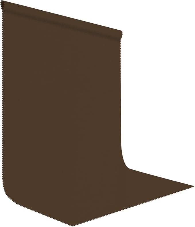 Brown Photography Backdrop for Photoshoot, Fabric 6x9ft | Polyester Studio Photo Backgrounds, Non Reflective, Easy to Hang, for Portrait Shoot, Product, Party Decor, Video Creation by LYLYCTY