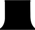 Black Photography Backdrop for Photoshoot, Fabric 10x20ft | Versatile Studio Photo Backgrounds, Non Reflective, Easy to Use, for Portraits, Product, Party, Video Creation by TERSUM