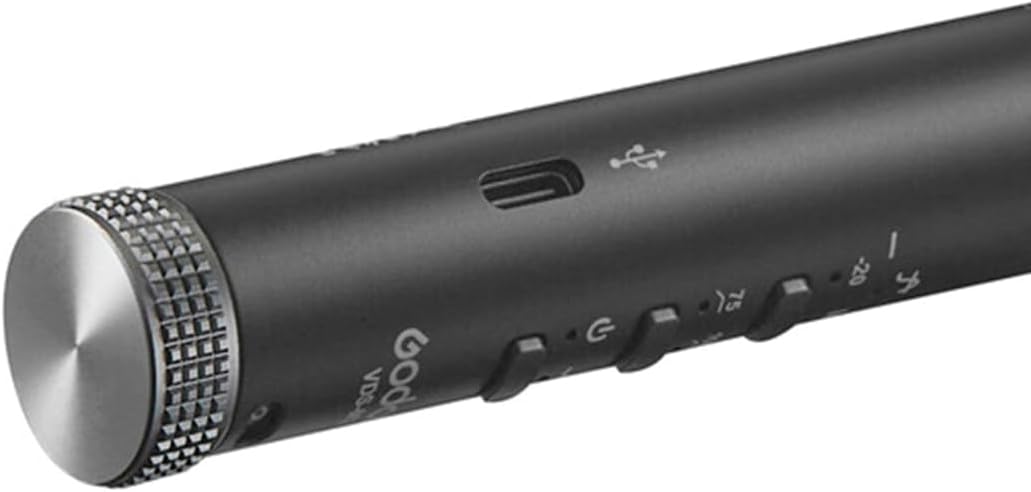 GODOX VDS-M2 Supercardioid Condenser Shotgun Microphone (Black) | Safety Channel and dB Peak Warning Light, Superior Sound Experience, Dual Use for All Your Needs, Tailor Sound as You Like - Image 6