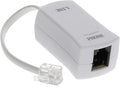 InstallerParts DSL Modem Phone Filter - for Interference Elimination and Static Noise Blocker | for Answering Machine, Fax Machine, Telephones Landline Cordless | 10 Pack, White DSL Phone Filter by Installerparts