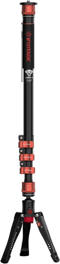 IFOOTAGE Cobra 3 A180F,Camera Monopodd with Tripod Base,Aluminum Professional Video Monopo,Suitable for SLR Cameras and Camcorders(71") by IFOOTAGE