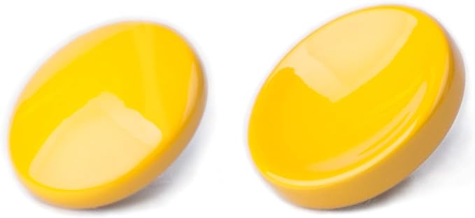 Yellow Metal Soft Shutter Release Button | Delicate Camera Shutter Button 11mm Concave 10mm Convex Surface(2 Pack) by VKO