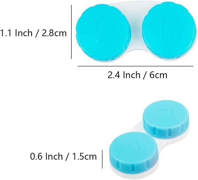 KISEER 36 Pack Colorful Contact Lens Case Box Holder Container Soak Storage Kit - Image 2