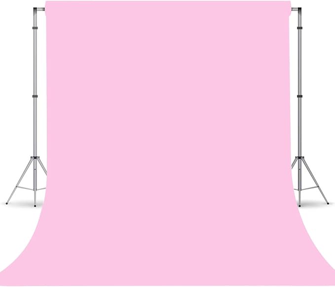 Pink Photography Backdrop for Photoshoot, Fabric 10x20ft | Versatile Studio Photo Backgrounds, Non Reflective, Easy to Use, for Portraits, Product, Party, Video Creation by TERSUM