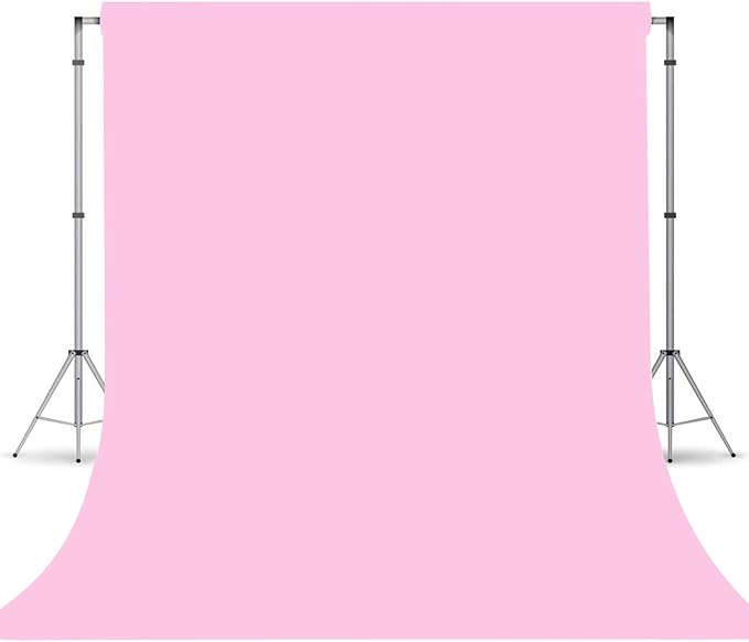 Pink Photography Backdrop for Photoshoot, Fabric 6x9ft | Versatile Studio Photo Backgrounds, Non Reflective, Easy to Use, for Portraits, Product, Party, Video Creation by TERSUM