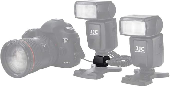 JJC Standard Hot Shoe Adapter with PC Sync Connection Port & 3.5mm Port | for Connecting Cameras to Additional Off-Camera Flash, Studio Ligh, Cold Shoe Foot and 1/4"-20 Tripod Hole on the Bottom - Image 7