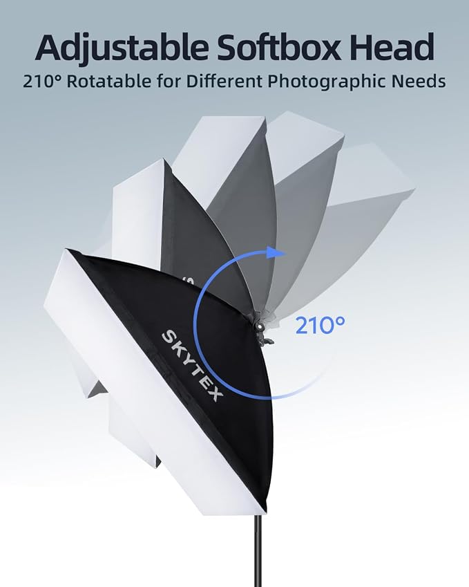 Softbox Lighting Kit 2Pack 20x28in Soft Box | 85W 2700-6400K E27 LED Bulb Continuous Photography Lighting, Photo Studio Lights Equipment for Camera Shooting, Video Recording - Image 7