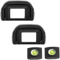 ULBTER Eyepiece Eyecup for Canon T7 T7i T6i T6s T6 T5i T5 T4i T3i T2i T1i | [2+2Pack] Viewfinder Eye Cup for Canon EOS Rebel T100 XSi XTi XT SL3 SL2 SL1 Camera EF Eye piece with Hot Shoe Cover by ULBTER