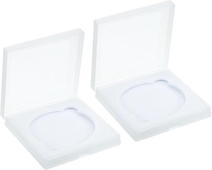 PATIKIL 82mm Lens Filter Case, 2pcs Camera Filter Case Portable Lens Filter Box Water Resistant Dustproof Plastic for Photography Filter Storage by PATIKIL