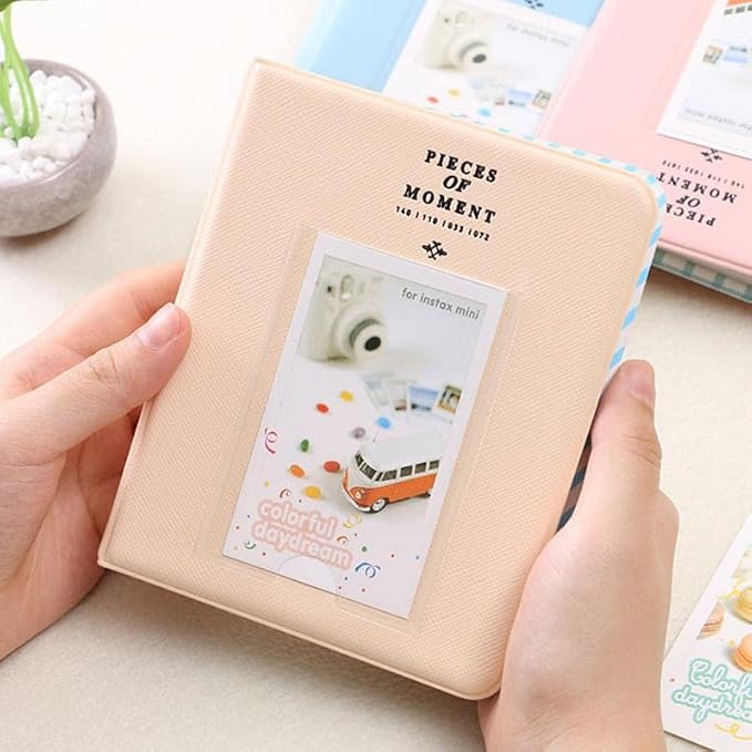 64 Pockets For Polaroid Photo Album Mini Instant Picture Case Storage For Fujifilm Instax Mini Film 8 Korea Instax Album-Green - Image 2