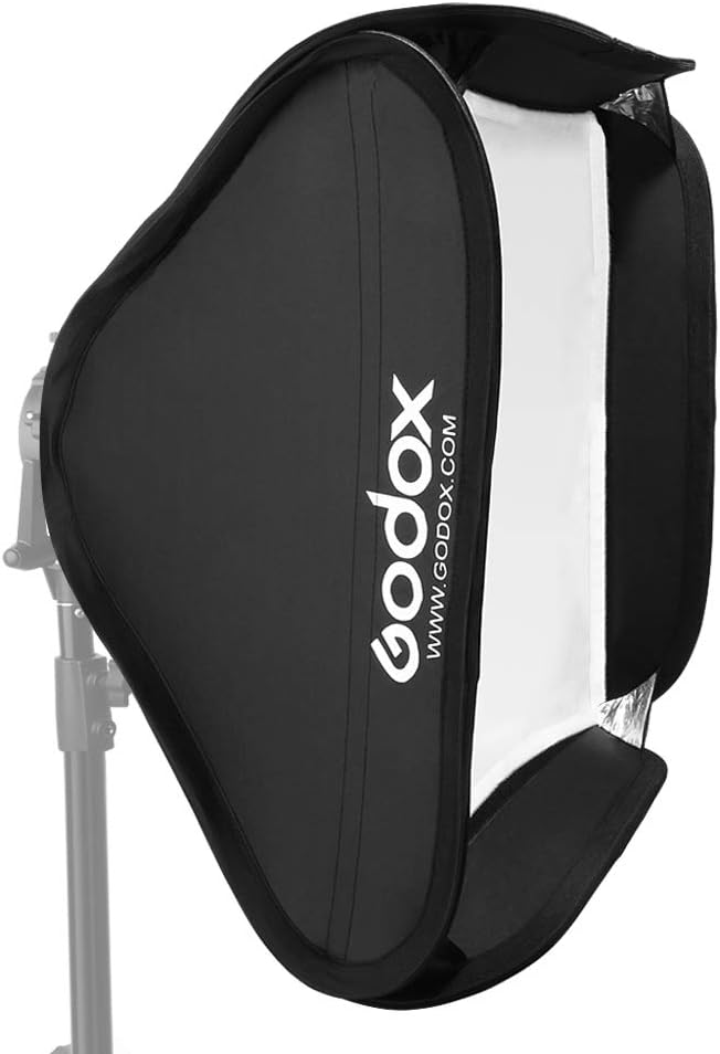 Godox 24"x24"/60cmx60cm Portable Collapsible Softbox Kit for Camera Photography Studio Flash fit Bowens Elinchrom Mount - Image 3