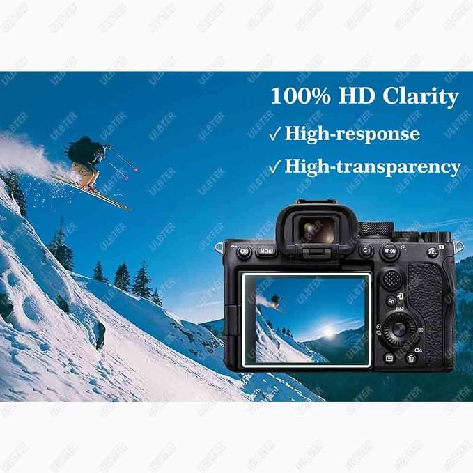 ULBTER Screen Protector for Sony Alpha A7S III A7S II A7SIII [3+2Pack] | Tempered Glass for Sony A7SII 7S III 7S II A7S3 A7S2 Camera & Hot Shoe Cover 0.3mm 9H Hardness Anti-Scrach Anti-Bubble - Image 6