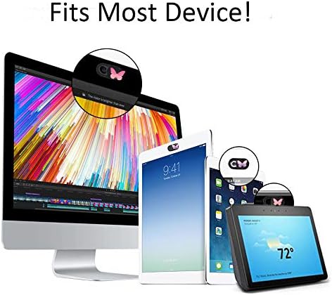 Webcam Cover Slide Ultra Thin Laptop Camera Privacy, 3 Butterfly | 3 Pcs Buterfly, Ultra thin camera cover fit for Cell phone desktop tablet PC, front camera blocks webcam to protect privacy - Image 6