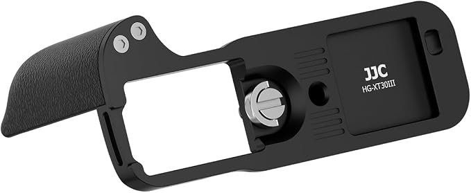 JJC Hand Grip & Shutter Button Shoe Cover for Fuji X-T30 III II XT30 X-T20 | Anti-Slip Pads, 1/4''-20 Tripod Hole & Arca Swiss Quick Release Plate, Built-in SD Card Holder, No Effect on Camera Use - Image 2