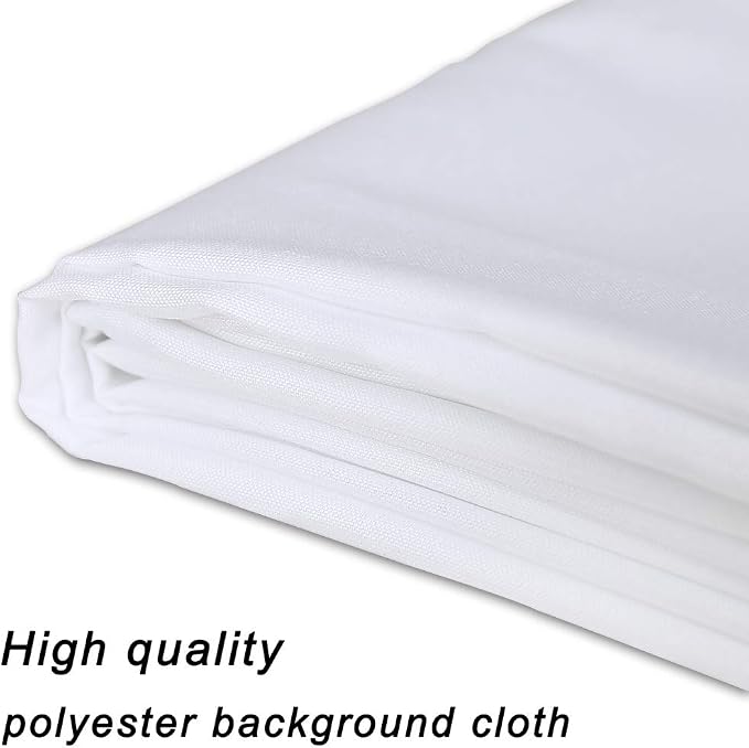 GFCC 8FTx10FT White Backdrop Background for Photography Photoshoot | Non-Reflective, Polyester Curtain, Easy Hang, Multipurpose Screen for Studio Photo Booth, Video Recording, Portrait, Party - Image 7