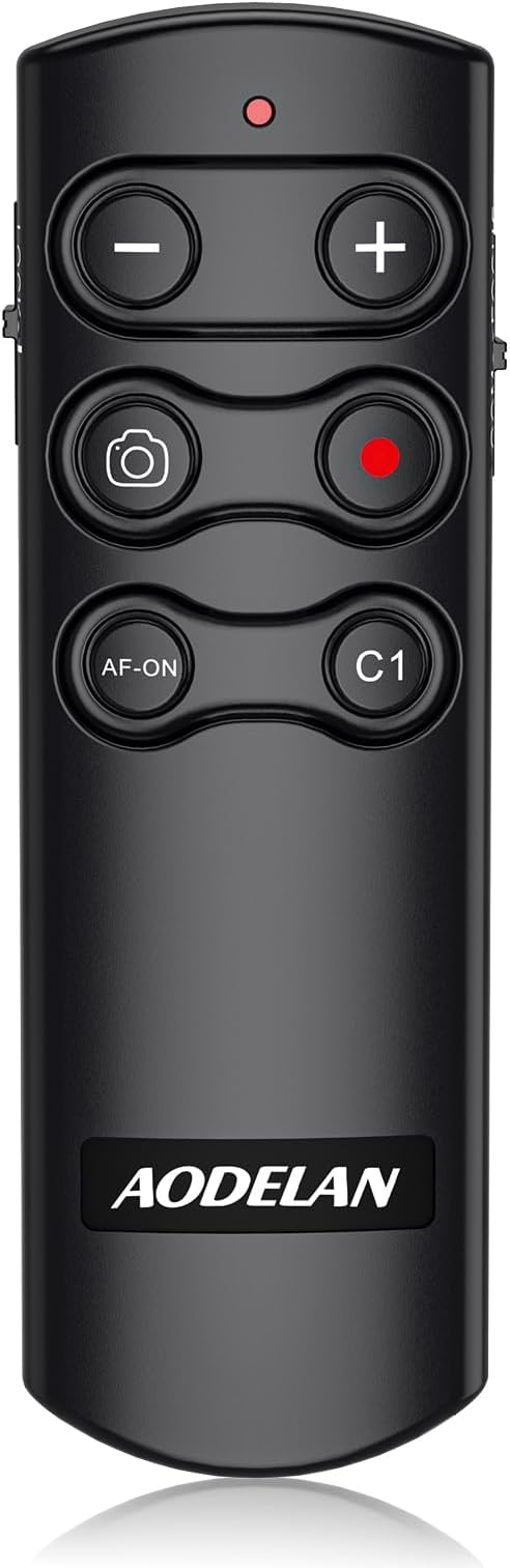 AODELAN Camera Remote Control Remote Shutter Commander for Sony ZV-E10,FX3 | A1,a6100, a6400, a6600, a7C, a7 III, a7R III, a7R IV, a9, a9 II, DSC-RX0 II, DSC-RX100 VII, ZV-1; Replace Sony RMT-P1BT by AODELAN