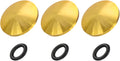 PATIKIL Camera Shutter Button, 3 Pack 10mm Convex Surface Shutter Release Buttons Pure Copper Camera Button for Nikon for Fujifilm for Leica DSLR/SLR, Gold by PATIKIL