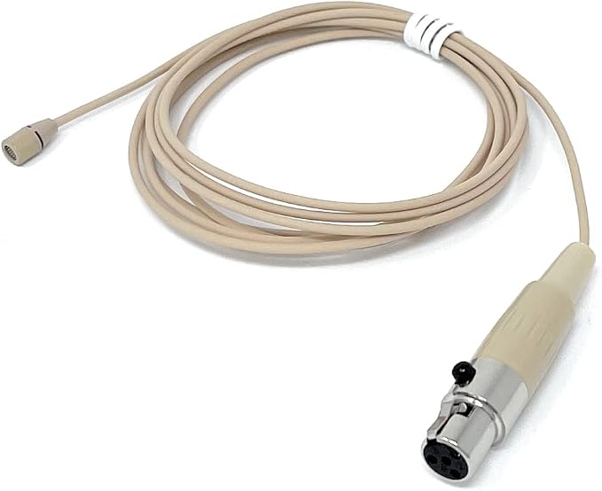 Pair of Lavalier Lapel Mics w/ 4 pin Mini XLR TA4F for Shure Wireless | 4 Pin Mini XLR TA4F Connector - Image 4