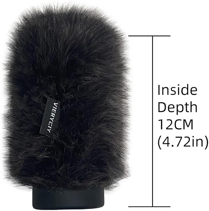 Microphone Wind Muff Pop Filter For Sennheir MKE600 Shotgun Microphone Cover windscreen Deadcat For Rode Ntg4 NTG5 shield Headset microphone windscreen For Sony Ecm-XM1 ECM673 674 ECM NV1 (gray) - Image 2