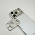 2 Pack Glitter Camera Lens Cover Protector for iPhone 17 Pro，Metal Bling Diamond Camera Lens Cover Sticker Protector (for iPhone 17Pro-Silver) by GSRYPC