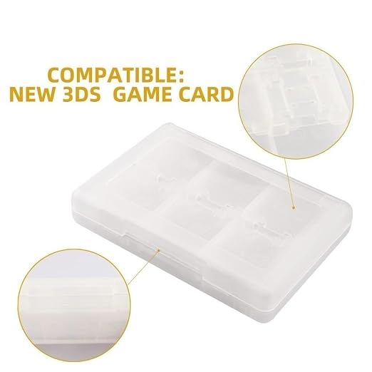28-in-1 PP Game Card Case Holder - for Nintendo 3DS/DSL/DSI/LL, Cartridge Storage Box with 22 Slots + SD/TF Card Holders + Stylus Organizer(White) - Image 3