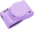 Easy Hood Camera Case Cover for Canon Powershot G7X Mark III Camera(Purple) | With Removable Lens Cover,Soft Silicone Protective Case,Anti-Scratch,Slim Fit,Enhanced Grip,Lightweight Camera Accessories by EasyHood