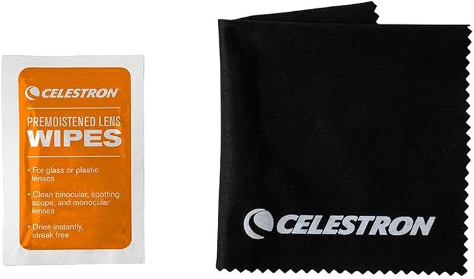 Celestron Lens Cleaning Kit for Telescopes, Binoculars & Cameras | Cleaning Solution, Cloth & Accessories Included, Complete Cleaning Kit, Safe for Optical Coatings, Removes Dust & Smudges - Image 2