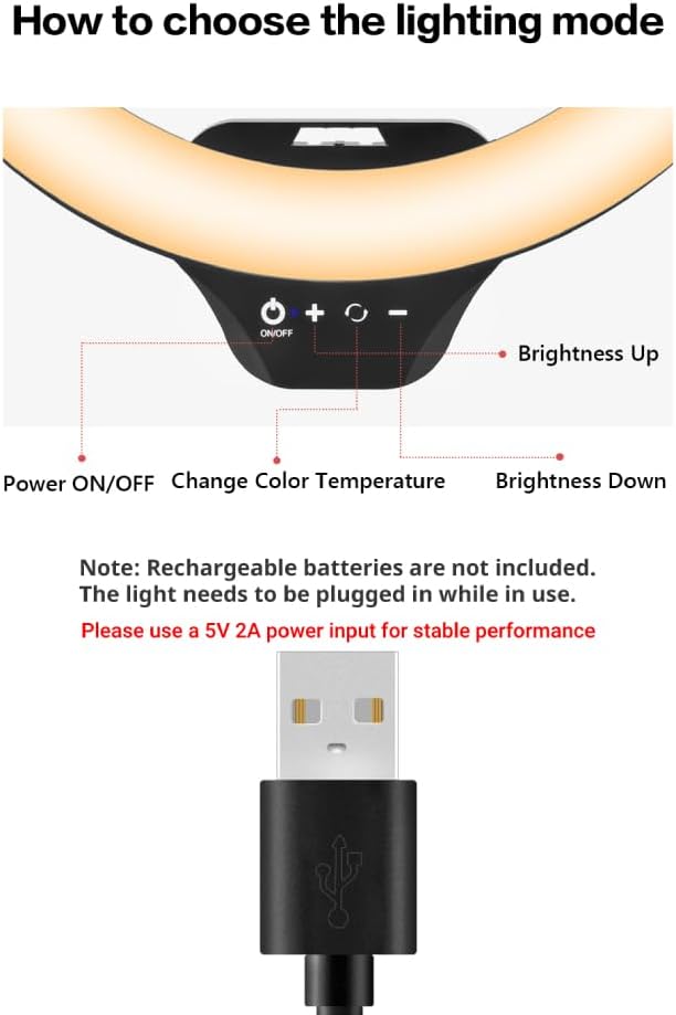 Sensyne 14" Ring Light with Tripod Stand, LED Circle Light with Phone Holder, for Photo Selfie, Video Recording, Zoom Meeting - Image 7