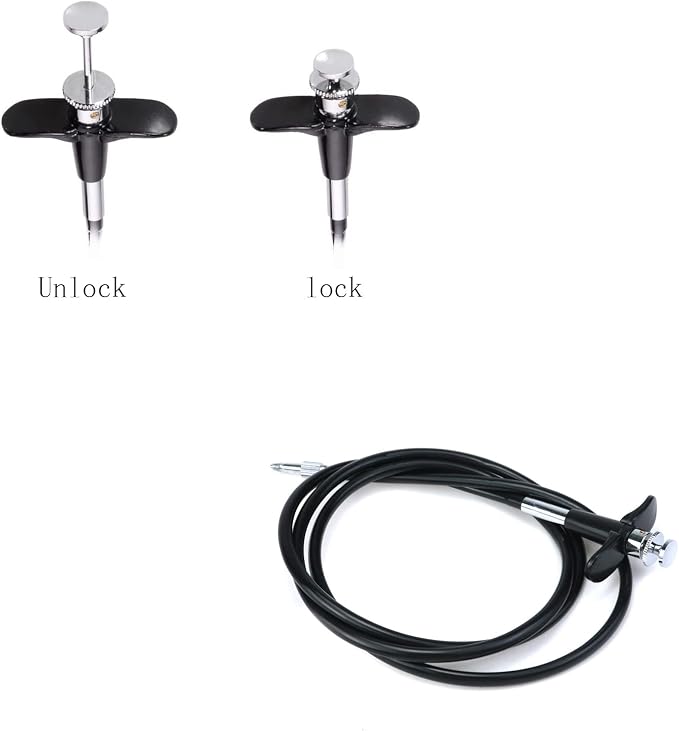 39.4"(100cm) Threaded Release Cable Shutter Release Cable, Black | Vibration-free, with Bulb-Lock Mechanical Shutter Release Cable - Image 3