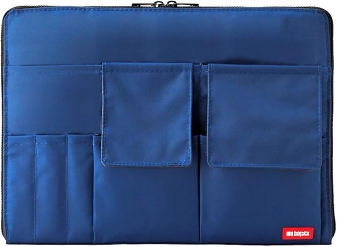 LIHIT LAB Laptop Sleeve with Storage Pockets (Bag-in-Bag), 10 x 13.8 Inches, Indigo (A7554-11N) by LIHITLAB