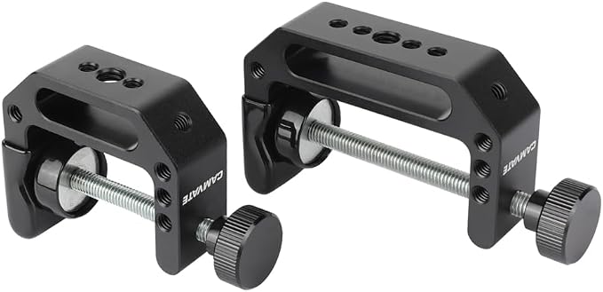 CAMVATE C Clamp with 1/4"-20 & 3/8"-16 Thread Hole for Photographic | Aluminum,Small+Large - Image 7