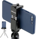 ULANZI ST-02S Aluminum Phone Tripod Mount w Cold Shoe Mount, Support Vertical and Horizontal, Universal Metal Adjustable Clamp for iPhone 12 11 Pro Xs X Max 8 7 Plus Samsung Android Smartphones by ulanzi