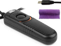 Pixel Shutter Remote Control RM-SPR1 Remote Shutter Release Cable for Sony | Remote for Sony, 120cm/3.94ft, anti-shake, control autofocus, shutter-trigger & Bulb, requires no batteries, plug and play by Pixel