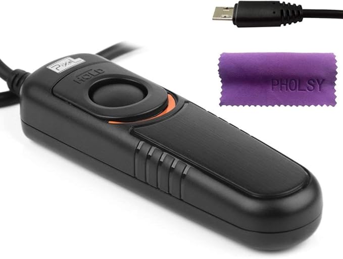 Pixel Shutter Remote Control RM-SPR1 Remote Shutter Release Cable for Sony | Remote for Sony, 120cm/3.94ft, anti-shake, control autofocus, shutter-trigger & Bulb, requires no batteries, plug and play by Pixel
