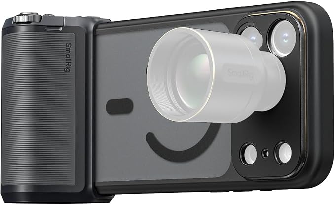 SmallRig FilMov Photography Grip+Phone Case Kit for iPhone 17 Pro Max, Ergonomic Grip with Shutter & Zoom, Built 3400mAh Battery Wireless Remote, Phone Creator Kit for Filmmaking, Selfie, YouTube-5554 - Image 7