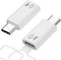 AreMe 2 Pack USB C to Lavalier Microphone Adapter, White | Not for Headphone/Data, Type C Male Converter for Wireless Lavalier Microphone, iPhone 17/16/15 Series, iPad Pro/Air by AreMe