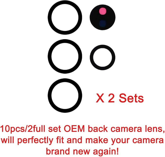 2 Sets Back Rear Camera Lens Glass Replacement for Samsung Galaxy S25 Ultra 6.9-inches with pre-Installed Adhesive and Reparing Toolkit - Image 3