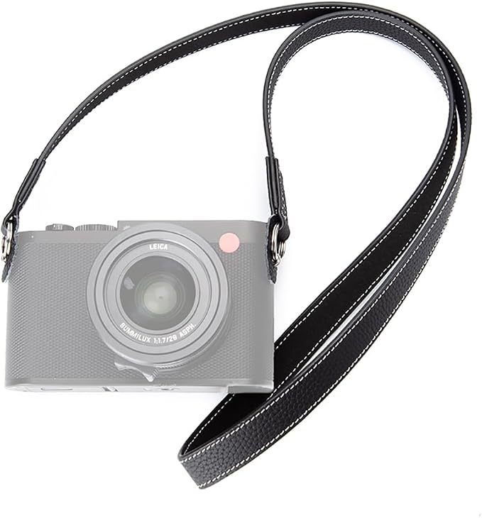 Vintage Minimalist Genuine Leather Camera Strap Crazy Horse Leather Shoulder Strap For DSLR For Fuji For Nikon For LEICA by DBZZ