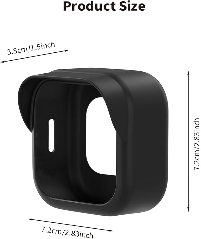 Tonton 3 Pack Silicone Skin Case for All-New Blink Outdoor 4 (4th Gen) / Blink Outdoor 2K+, Weatherproof Protective Silicone Cover with Sunshade, for Blink Outdoor 4 Smart Security Camera, Black - Image 2