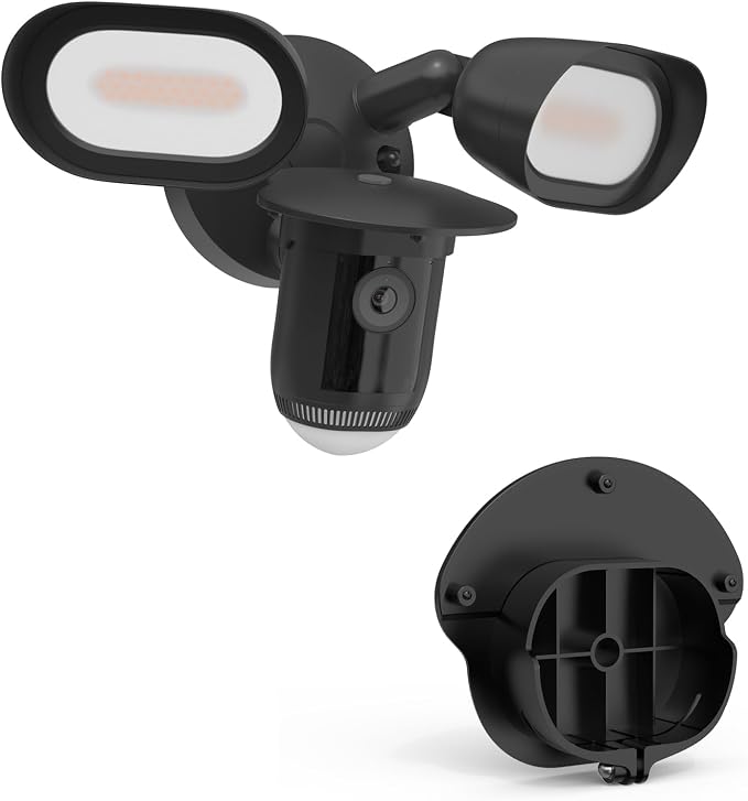 Sun Rain Shade Camera Cover Compatible with R-ing Floodlight Cam Wired Pro, for R-ing Floodlight Outdoor Weather-Resistant Rain Shield Accesorios (Black) - Image 9
