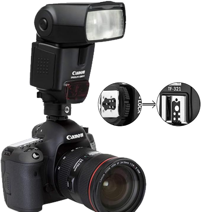 Pixel e-TTL Flash Hot Shoe Adapter with Extra PC Sync Port for Canon DSLRs and Flashguns - Image 6