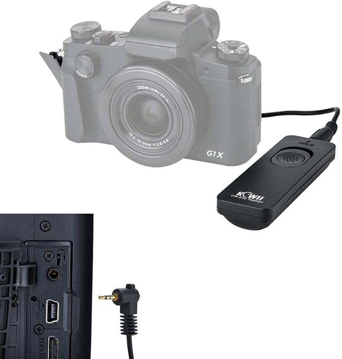 Kiwifotos RS-60E3 Remote Switch Shutter Release for Canon T7 T6 R6 R8 R100 | for Canon Rebel T5 T8i T7i T6s T6i T5i T4i T3i SL3 SL2 EOS R50V R6 Mark III II R6V R7 R10 RP 90D 80D 70D 77D M5 M6 II & More - Image 6