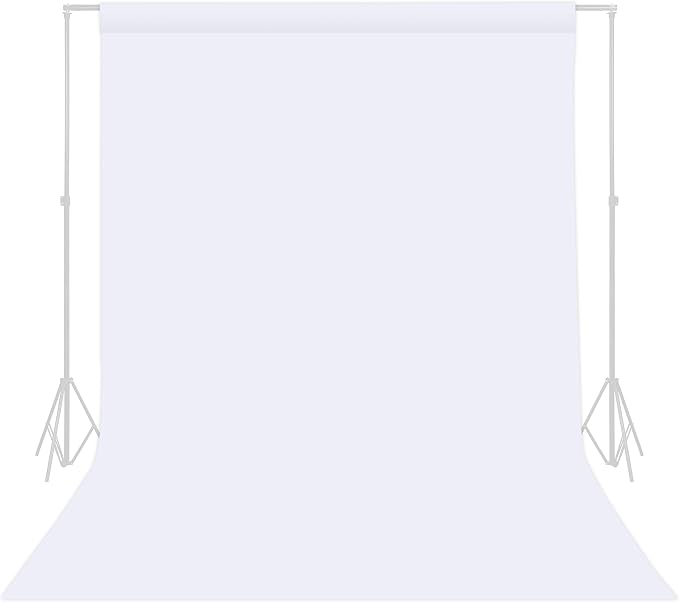 TRLYC White Photography Backdrops 10x12 FT Seamless Background for Studio | White Backdrop for Photoshoot Video Backgrounds Screen Party Wrinkle-free Polyester Non-Glare Rod Pocket Easy Setup by TRLYC