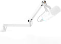 InnoGear Low Profile Mic Arm Boom Arm Microphone Stand Desk Mount, White | Multiple Adapters, 3.3 lb Weight Capacity, Fit Blue Yeit Nano, Vibration Resistant, Adjustable Angle by InnoGear