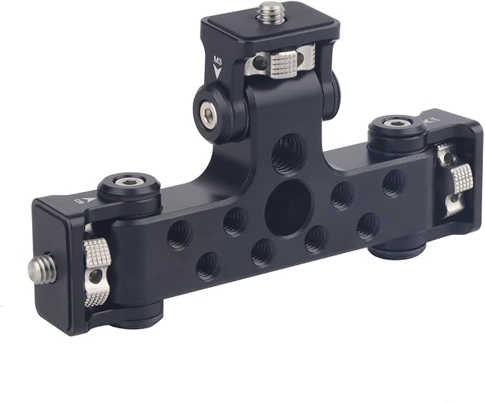 Triple Phone Holder Tripod Mount Adaptor | 180-degree Tilt Head | Vlogging Live Streaming Tool for Camera, Light, Microphone | Multiple Phone Bracket to Tripod - Image 8