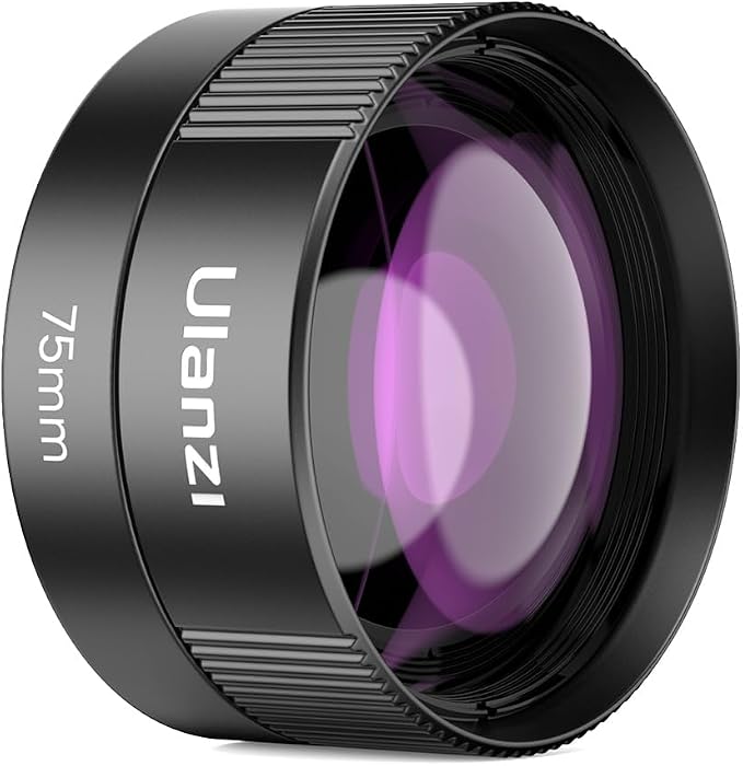 ULANZI CL-003 Phone Macro Lens, HD 75mm Phone Camera Lens for 17mm Thread | Lens Compatible with iPhone Samsung Smartphone Cage Case with 17mm Adapter Phone Video Photo Photography Accessories by ulanzi