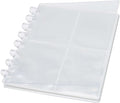 Mogoostry Clear Discbound Album Sheet Protectors 8 Discs 3 x 4 Inch 4 Pockets Inner Page Plastic Protective Sleeves Organizer by MoGuShiYe
