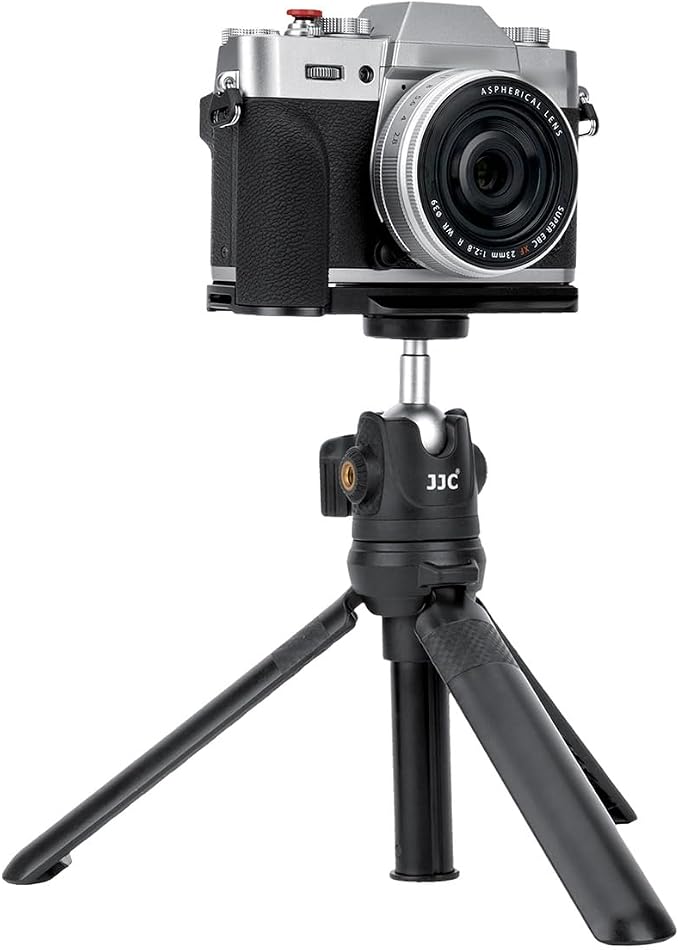 JJC Hand Grip & Shutter Button Shoe Cover for Fuji X-T30 III II XT30 X-T20 | Anti-Slip Pads, 1/4''-20 Tripod Hole & Arca Swiss Quick Release Plate, Built-in SD Card Holder, No Effect on Camera Use - Image 5