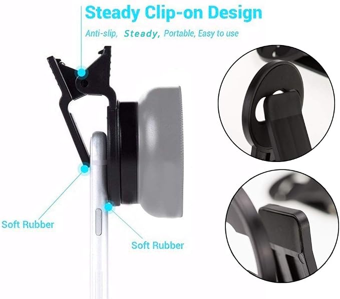 AKOAK Portable Universal 37mm Thread Clip for Cell Phone Camera Assistant Lens and Effects Filters,Pack of 2 - Image 4